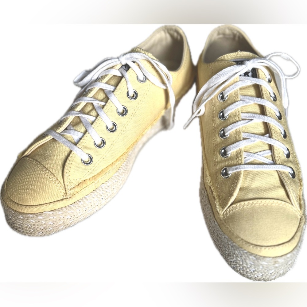 Converse Chuck Taylor Hard to Find All Star Espadrille Sneakers Yellow Size 9.5